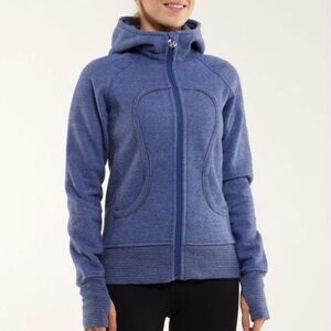 Blue LuLu Lemon Scuba zip up hoodie - only worn twice!